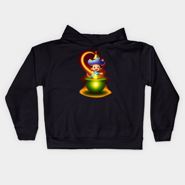 Happy Baby Genie Kids Hoodie by Nobiya